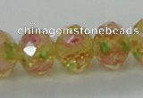 CLG26 15 inches 8*10mm faceted rondelle handmade lampwork beads