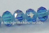 CLG41 14 inches 8*10mm faceted rondelle handmade lampwork beads