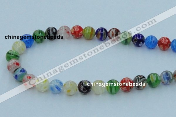 CLG502 16 inches 10mm round lampwork glass beads wholesale