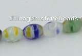 CLG503 16 inches 6*8mm rice lampwork glass beads wholesale