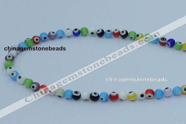 CLG504 16 inches 6mm round lampwork glass beads wholesale