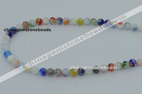 CLG508 16 inches 6mm round lampwork glass beads wholesale