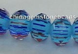 CLG51 13 inches 9*12mm faceted rondelle handmade lampwork beads