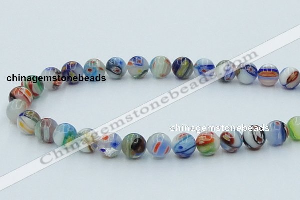 CLG510 16 inches 12mm round lampwork glass beads wholesale