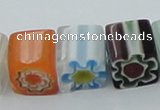 CLG512 16 inches 10*10mm cube lampwork glass beads wholesale