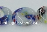 CLG518 16 inches 16mm flat round lampwork glass beads wholesale