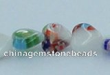 CLG524 16 inches 10*10mm heart lampwork glass beads wholesale