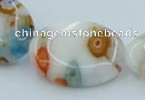 CLG526 16 inches 13*18mm oval lampwork glass beads wholesale