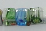 CLG532 16 inches 8*8mm cube lampwork glass beads wholesale