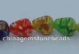 CLG572 16 inches 8*11mm teardrop lampwork glass beads wholesale