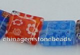 CLG585 16 inches 10*12mm rectangle lampwork glass beads wholesale