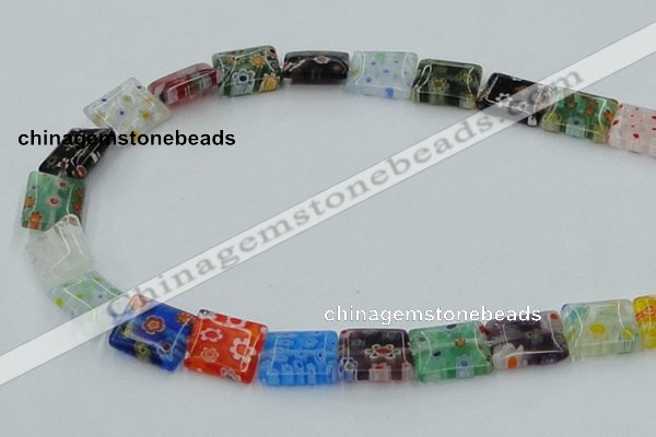 CLG585 16 inches 10*12mm rectangle lampwork glass beads wholesale