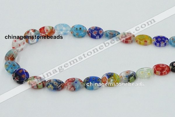 CLG589 16 inches 10*12mm oval lampwork glass beads wholesale