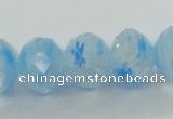 CLG59 15 inches 8*10mm faceted rondelle handmade lampwork beads