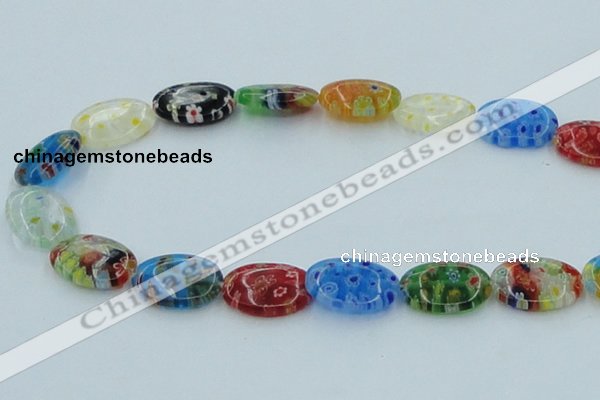 CLG590 16 inches 13*18mm oval lampwork glass beads wholesale