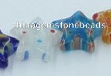 CLG592 16 inches 14*14mm star lampwork glass beads wholesale