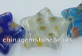 CLG593 16 inches 18*18mm star lampwork glass beads wholesale