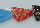 CLG594 16 inches 20*20mm triangle lampwork glass beads wholesale