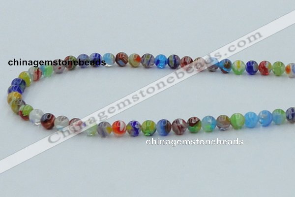 CLG600 16 inches 6mm round lampwork glass beads wholesale