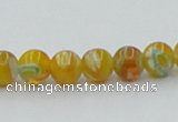 CLG601 16 inches 6mm round lampwork glass beads wholesale
