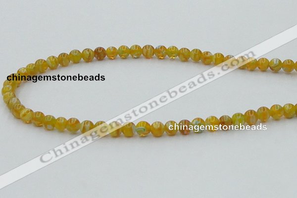 CLG601 16 inches 6mm round lampwork glass beads wholesale