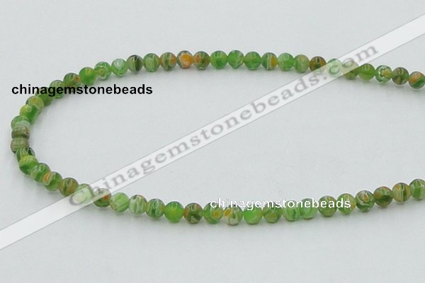 CLG602 16 inches 6mm round lampwork glass beads wholesale