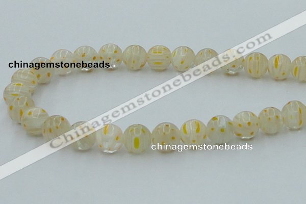 CLG606 16 inches 12mm round lampwork glass beads wholesale