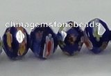 CLG61 15 inches 8*10mm faceted rondelle handmade lampwork beads