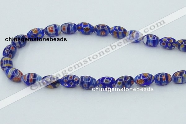 CLG613 5PCS 16 inches 7*12mm rice lampwork glass beads wholesale