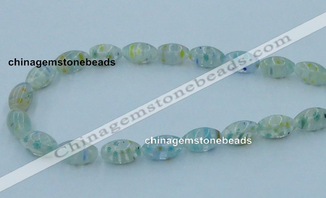 CLG615 3PCS 16 inches 10*16mm rice lampwork glass beads wholesale