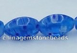 CLG616 3PCS 16 inches 10*16mm rice lampwork glass beads wholesale