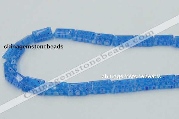 CLG620 5PCS 16 inches 10*14mm rectangle lampwork glass beads wholesale