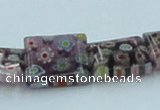 CLG621 5PCS 16 inches 10*14mm rectangle lampwork glass beads wholesale