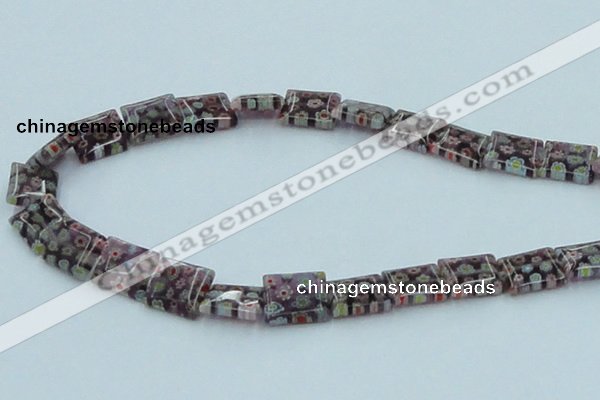 CLG621 5PCS 16 inches 10*14mm rectangle lampwork glass beads wholesale