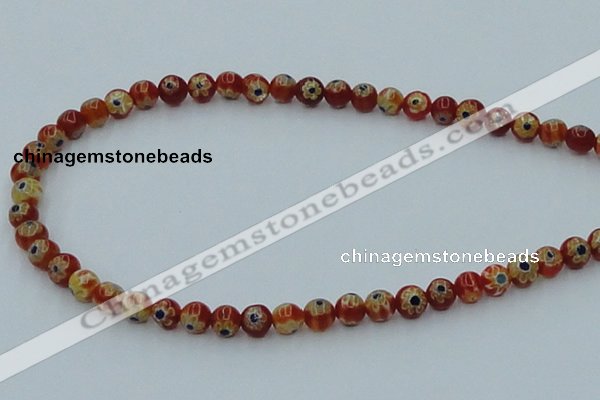 CLG626 10PCS 16 inches 6mm round lampwork glass beads wholesale