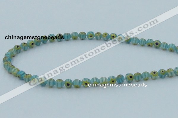 CLG627 10PCS 16 inches 6mm round lampwork glass beads wholesale