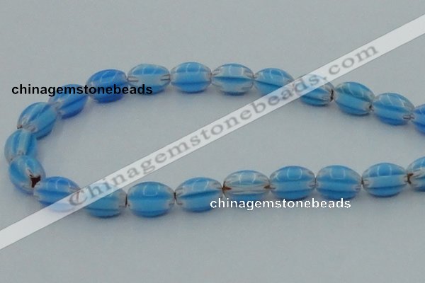 CLG631 5PCS 16 inches 10*14mm oval lampwork glass beads wholesale