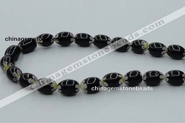 CLG634 5PCS 16 inches 10*14mm oval lampwork glass beads wholesale