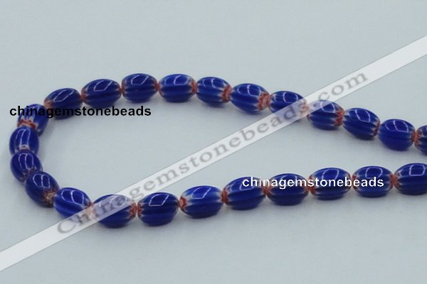 CLG636 5PCS 16 inches 10*14mm oval lampwork glass beads wholesale