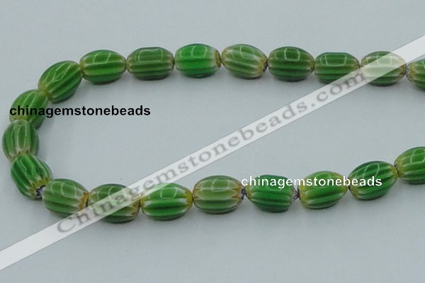 CLG638 5PCS 16 inches 10*14mm oval lampwork glass beads wholesale