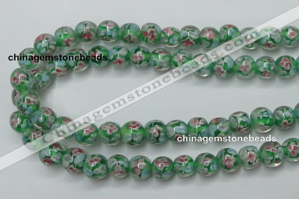 CLG753 15.5 inches 10mm round lampwork glass beads wholesale