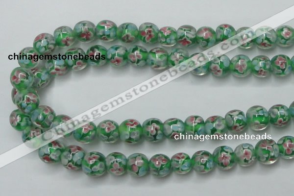 CLG753 15.5 inches 10mm round lampwork glass beads wholesale