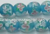 CLG755 15.5 inches 10mm round lampwork glass beads wholesale