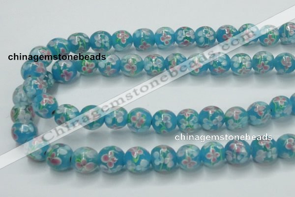 CLG755 15.5 inches 10mm round lampwork glass beads wholesale