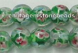 CLG757 15.5 inches 10mm round lampwork glass beads wholesale