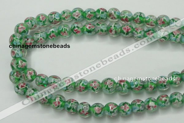 CLG757 15.5 inches 10mm round lampwork glass beads wholesale