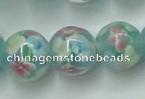 CLG758 15 inches 12mm round lampwork glass beads wholesale