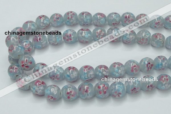 CLG759 15 inches 12mm round lampwork glass beads wholesale