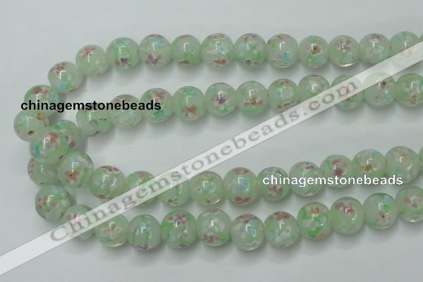 CLG760 15 inches 12mm round lampwork glass beads wholesale