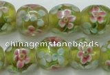 CLG761 15 inches 12mm round lampwork glass beads wholesale